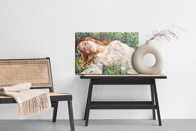 Ljuddämpande tavla - a red-haired beauty