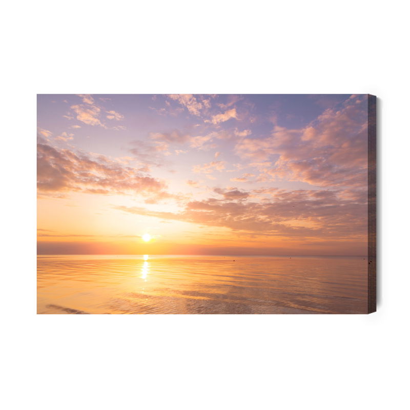 Ljuddämpande tavla - Pastel sea landscape