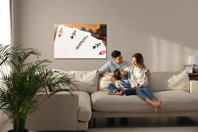 Ljuddämpande tavla - Joker among aces