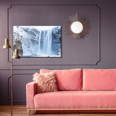 Ljuddämpande tavla - Waterfall in winter