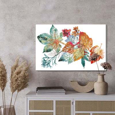 Ljuddämpande tavla - Autumn leaves as if painted