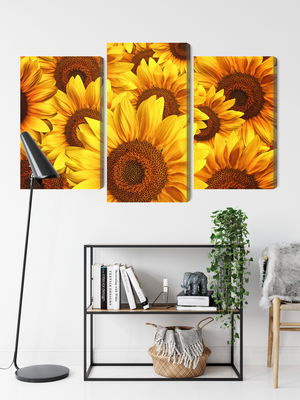 Ljuddämpande tavla - 3d sunflower flowers