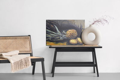 Ljuddämpande tavla - Painted pineapple