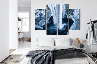 Ljuddämpande tavla - Winter waterfall