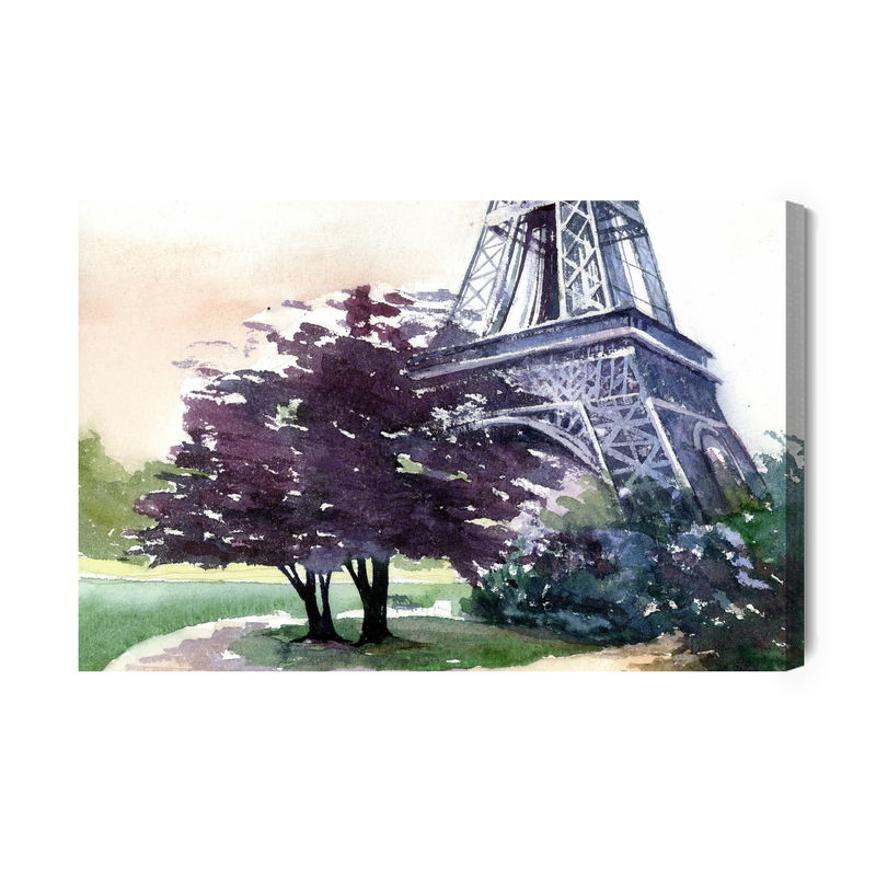 Ljuddämpande tavla - Eiffel tower painted