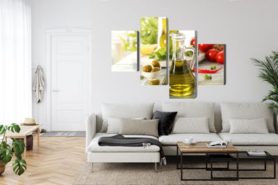 Ljuddämpande tavla - Jug with fresh oil