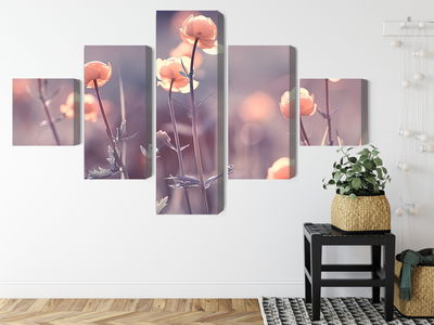 Ljuddämpande tavla - Spring 3d flowers