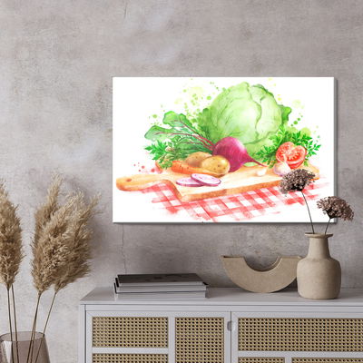 Ljuddämpande tavla - Vegetables on a chopping