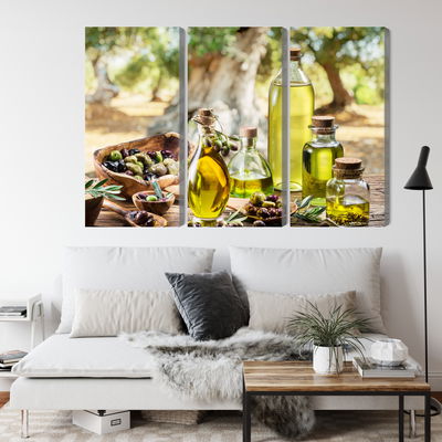 Ljuddämpande tavla - Oil bottles