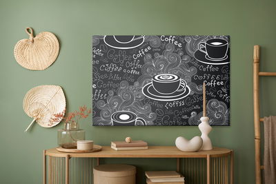 Ljuddämpande tavla - Painted cups