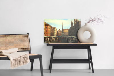 Ljuddämpande tavla - Rome in dark colors