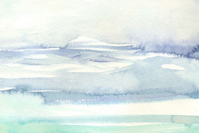 Ljuddämpande tavla - Sea abstract