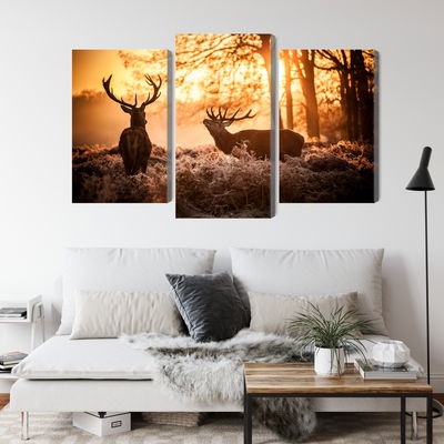 Ljuddämpande tavla - Two deer in the forest