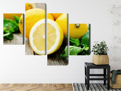 Ljuddämpande tavla - Lemon with mint