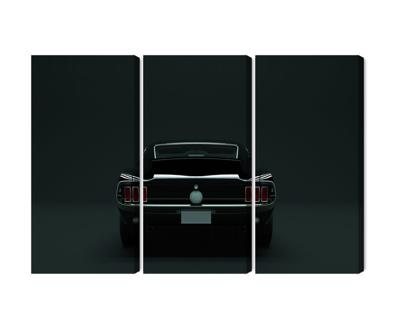 Ljuddämpande tavla - Vintage black muscle car