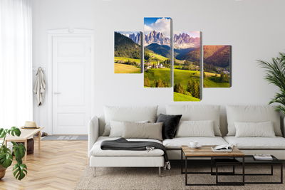 Ljuddämpande tavla - Sunny day in the mountains