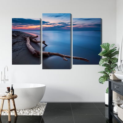 Ljuddämpande tavla - The sea landscape at evening