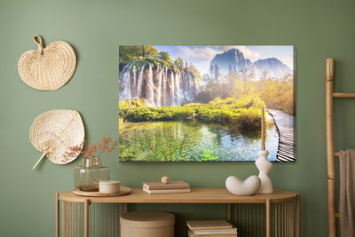 Ljuddämpande tavla - Great waterfall in Croatia