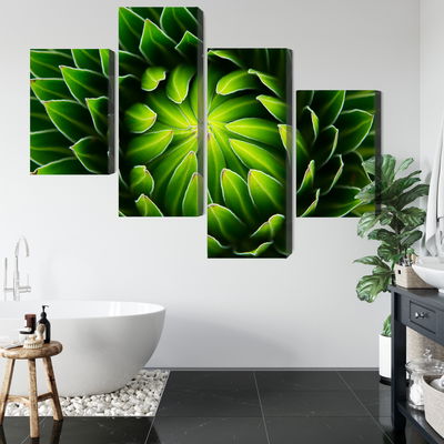 Ljuddämpande tavla - Green plant on a macro scale