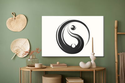 Ljuddämpande tavla - Yin yang symbol
