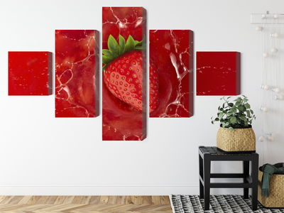 Ljuddämpande tavla - Juicy strawberry