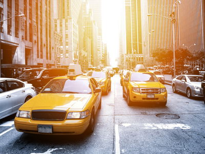 Ljuddämpande tavla - Taxi in the sunshine nyc