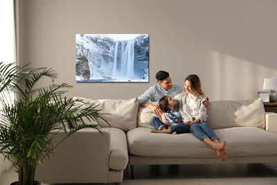 Ljuddämpande tavla - Waterfall in winter