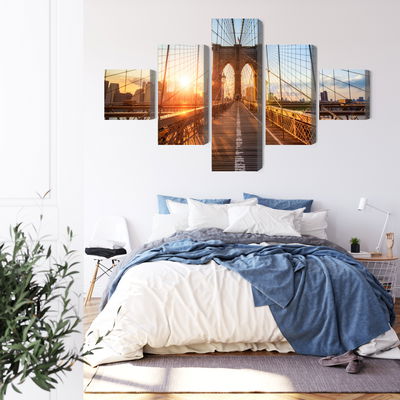 Ljuddämpande tavla - Brooklyn bridge in New York