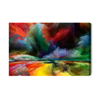 Ljuddämpande tavla - Colorful abstract road