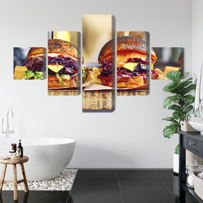 Ljuddämpande tavla - Vegan burgers