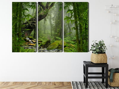 Ljuddämpande tavla - The green of the rain forest