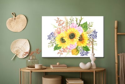 Ljuddämpande tavla - A floral composition as if