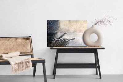 Ljuddämpande tavla - Vintage palm leaves
