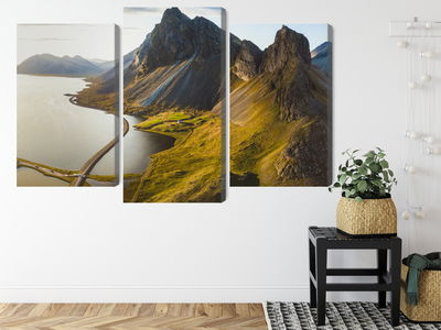 Ljuddämpande tavla - 3d aerial view of icelandic