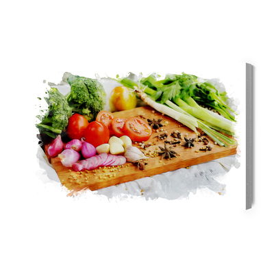 Ljuddämpande tavla - Vegetables with spices