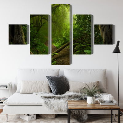 Ljuddämpande tavla - Path in the tropical forest