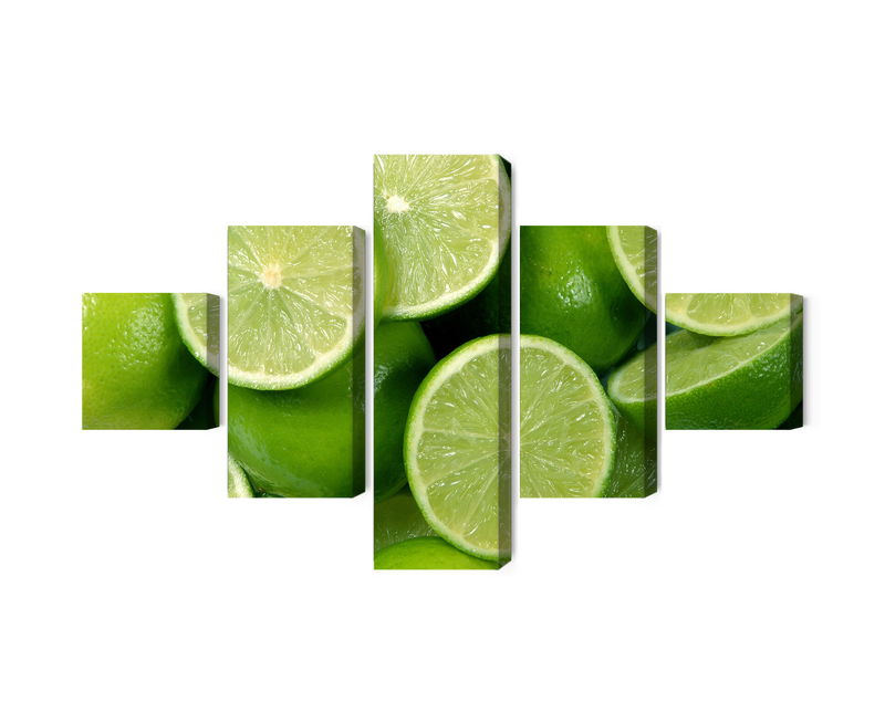 Ljuddämpande tavla - Lime halves