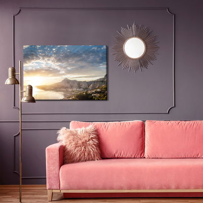Ljuddämpande tavla - Sunrise over the sea