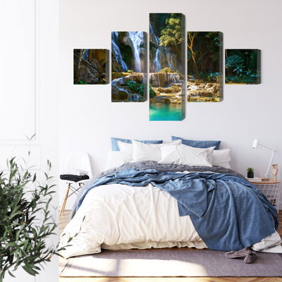 Ljuddämpande tavla - Kuang si waterfall