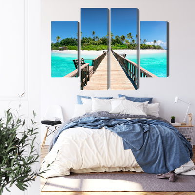 Ljuddämpande tavla - 3d pier in the maldives