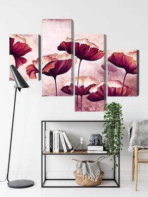 Ljuddämpande tavla - Poppies as painted