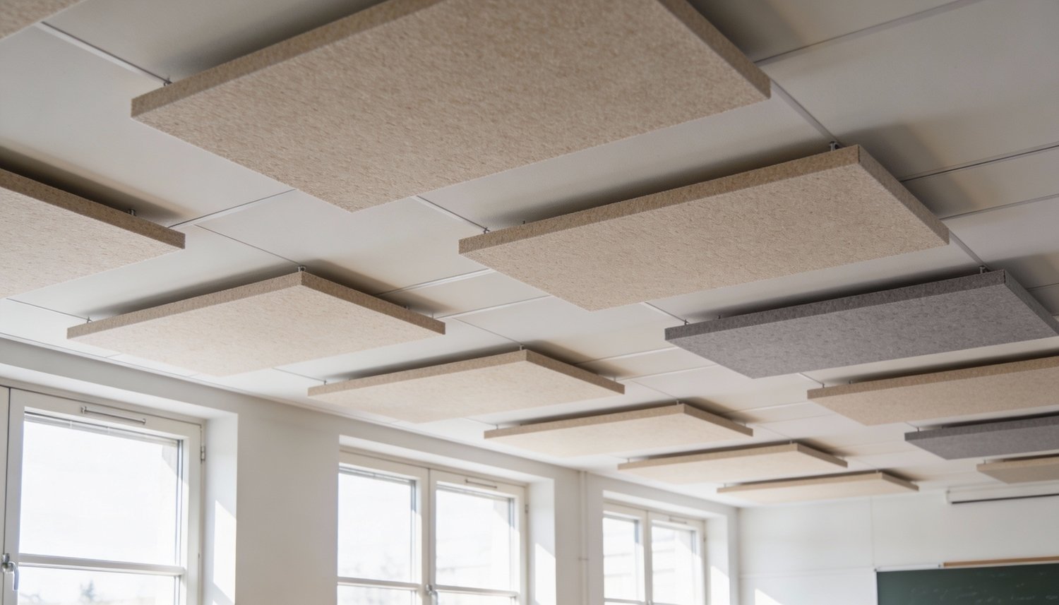 Ljudabsorbera skolsal