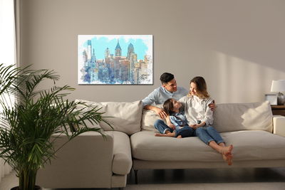 Ljuddämpande tavla - New York city skyscrapers