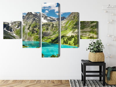 Ljuddämpande tavla - Crystalline lake