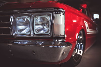 Ljuddämpande tavla - Headlight on an old car