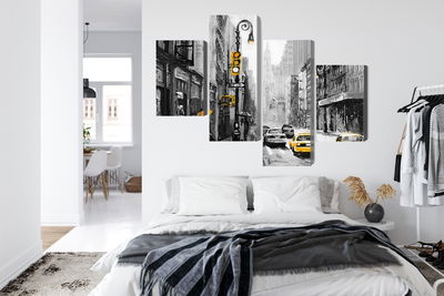 Ljuddämpande tavla - American city street view