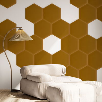 Sekskantet lydabsorber - fløjl