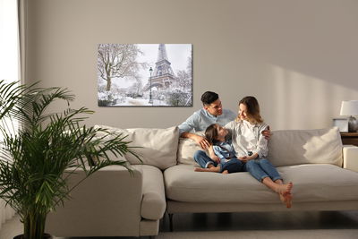 Ljuddämpande tavla - View of the eiffel tower