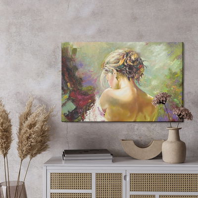 Ljuddämpande tavla - Portrait of a pensive woman