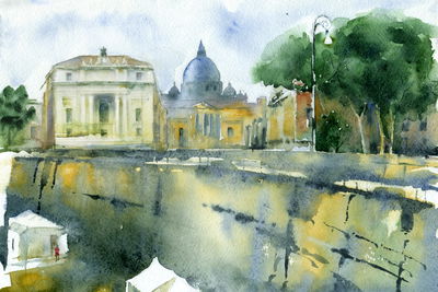 Ljuddämpande tavla - Rome as painted